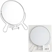 [2PCS] LYLAC Double-Sided Vanity Mirror with Metal Frame and Stand, 14.5 cm