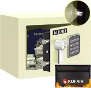 Safe Box for Home Safe (0.23 Cubic Feet) with Fireproof Bag, Personal Safe Box f