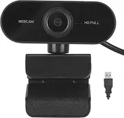 Shanrya Plug and Play 2K HD Webcam for Video Call & Conference, USB, Auto Focus, Wide Angle, Anti-Shake