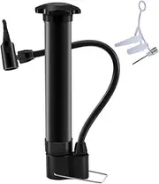 80PSI Bike Manual Air Pump Schrader Valve Balloon Tire Inflator Lightweight Tire Pump for Road Mountain Bikes Balls