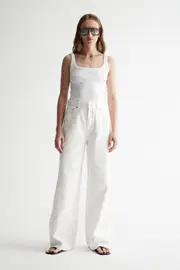 Apollo Jean Ivory Size 6 | Elka Collective
