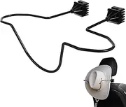 Car Hat Holder, Cowboy Hat Holder for Truck, Multi-Functional Hat Storage Rack, Black Steel, Easy Install, Space-Saving, Anti-Slip, for Vehicle Use