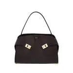 [Ferragamo] Ferragamo Medium Hug Gancini-buckles Shoulder Bag ONE SIZE BROWN