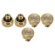 5pcs Brass Misting Nozzle 0.6mm Orifice 10/24 UNC for Cooling System