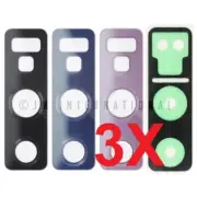 Lot of 3 Samsung Galaxy Note 9 N960 Rear Main Back Camera Cover Glass Lens