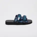 SUICOKE MOTO-CAB-PT02 OG-056CPT02 海軍藍 變形蟲 腰果花 拖鞋 抗菌內裡 魔鬼氈