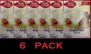 Betty Crocker ANGEL FOOD Cake Mix 16 oz Box - 6 PACK