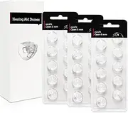 (30 Pcs) Hearing Aid Domes Accessories for Oticon Replacements, Oticon MiniFit (Open 6mm) Domes, Universal Domes for Oticon Hearing Aid Supplies Kits, Fit Aid Parts for Optimal Performance