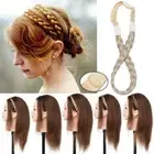 Womens Synthetic Hair Plaited Elastic Headband Braided Hair Band Blonde 8 Colors