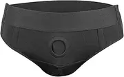 [outret] Strapless Strap On Harness Panties Unisex Pants Strapless Underwear Harness Wearable Strapless Briefs, Black, Medium