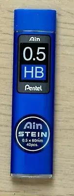 Pentel Ain Stein Mechanical Pencil Lead 0.5mm HB 40 Leads TUBE AU Stocks P01