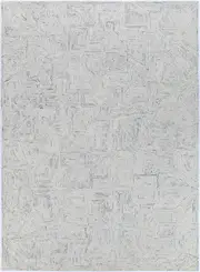 Sophia Mosaic Grey Wool Rug