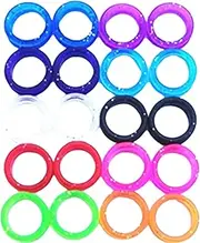 20 Pcs Scissor Thumb Grip Shear Grip Insert Scissors Finger Ring Guards Hair Cutting Finger Protector Scissor Accessories