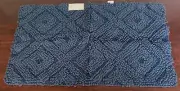 Threshold 100% Cotton Textured 20" X 34" Diamond Bath Rug Blue