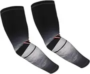 [FHEDVBN] Hockey Stick Arm Sleeves Compression Arm Covers for Men Women Outdoor Sun Sleeves Cooling Sports Sleeve, Black