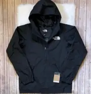 The North Face Men rain wind jacket up and over anorak 1/2 Antora Jacket Black