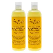 Shea Moisture Raw Shea Butter Body Wash by Shea Moisture for Unisex - 13 oz Body Wash - Pack of 2