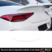 Rear Trunk Spoiler Wing Trim For Benz CLS Class C257 2019-2023 2022 White ABS