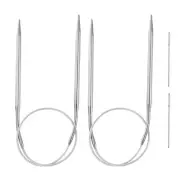 2pcs 15.75" Circular Knitting Needles US 6/4.0mm Needles 3.94" Short