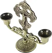 DOITOOL Decorative Candle Holders Led Candle Stands Pillar Candle Holder Zinc Alloy for Home