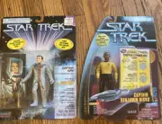 Star Trek Captain Kirk and Captain Benjamin Sisko Playmates 1997 Action Figures