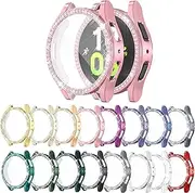 [16 Pack] Watch Screen Protector Compatible with Samsung Galaxy Watch 5/4 40mm, Bling Glitter Case TPU Soft Cover Full Protection with Sparkly Rhinestone for Galaxy Watch5/4 40MM (16 Colors)