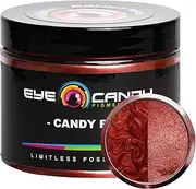 Eye Candy Pigments Premium Red Mica Powder - Candy Red (50gr) - for Epoxy, Resin, Soap, Paint, Woodworking, Acrylic Pouring, Bath Bombs, Fishing Lures - DIY Arts and Crafts Additive