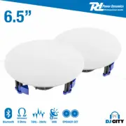 Power Dynamics NCBT6 Low Profile Ceiling Speaker Set BT 6.5" Inch White
