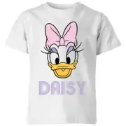 Disney Daisy Face Kids' T-Shirt - White