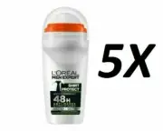 ____ 5 x L'oreal Men Expert XXL Roll ON 48h Anti-Marks SHIRT PROTECT Deodorant