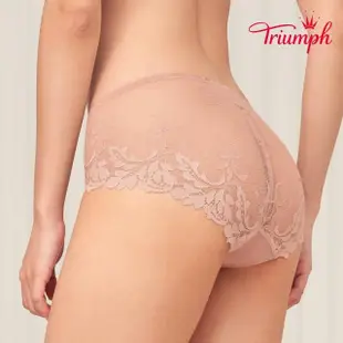 【Triumph 黛安芬】Premium 純潔茉莉系列 蕾絲中腰平口內褲 M-EL(知性裸)