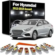 LED Interior Map Dome Light Kit, For Hyundai Accent 2012 2013 2014 2015 2016 2017 2018 2019 Car Led Bulbs