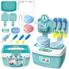 Kids Pretend Role Play Kitchen Cooking Toys Simulation Make Up Doctor Toys Set