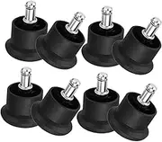 Happyyami 8Pcs Multifunction Chair Feet Fixing Pads Thick Non Slip Office Chair Supplies for Smooth Floors Converts Swivel Chairs to Fixed Reduces Noise and Floor Damage