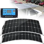 Solar Panel, Flexible Solar Panel for Marine RV Trailer Boat Cabin Van Car Uneven Surfaces