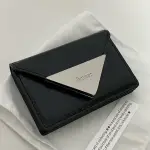 韓國小眾FENNEC 漆皮經典三角牌便攜卡包零錢包多色錢包證件包潮