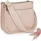 Crossbody Bags for Women Trendy Vegan Leather Hobo Handbags B1-white Apricot