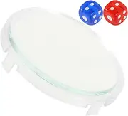 Toyvian 1set Glass Cover Dice Lid for Mahjong Machine Protective Tool to Safeguard Against Bumps Collisions Fits Essential Mahjong Accessory