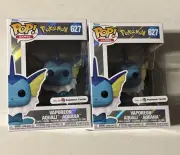 x2 Funko Pop Pokemon Center Exclusive Pearlescent Vaporeon #627 – IN HAND