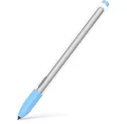 [JOOSKO] Compatible with Samsung Galaxy Tab S7/S7+/S7 FE/S8/S8+/S8 Ultra/S9/S9+/S9 Ultra Pencil Case S Pen Case, Silicone Translucent Non-Slip Cover. (Sky Blue)
