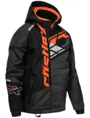 CODE-G4 YOUTH JACKET BLACK/CHARCOAL/ORANGE MED Snowmobiling Waterproof 72-7954