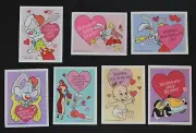 Lot of 7 Vtg 1990 Walt Disney Valentine Cards – Roger Jessica Rabbit - UNUSED