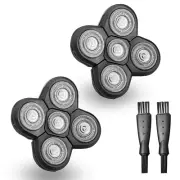 5-Blade Shaver Replacement Heads, 2PCS Universal for Electric Razor, Bald Men...