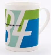Aston Martin Heritage Mug in Original DB4 Design - Blue/Green
