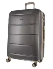 Pierre Cardin 80cm LARGE Hard Shell Suitcase in Graphite