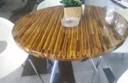 Round Shape Tiger Eye Stone Coffee Table Counter Table Side Table Tops Home Deco