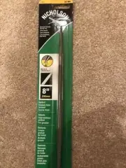 Nicholson 21853 Steel Round American Pattern Single Cut Bastard File 8 L in.