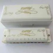 EASTTOP 10Hole Diatonic Blues Harmonica Diatonic Harp Mouth Organ Harmonica Gift