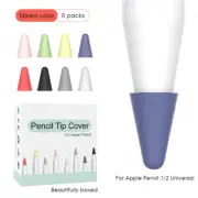 8Pack Silicone Touch Pen Nib Case Tip Cover For iPencil 1st 2nd Generation D
