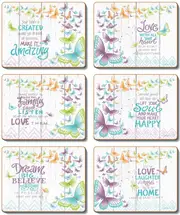 Country Kitchen Inner Love Cinnamon Cork Backed Placemats Set 6